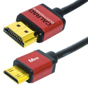 CALRAD - Patch Cord Mini HDMI-C to Hdmi 6' Ultra Slim