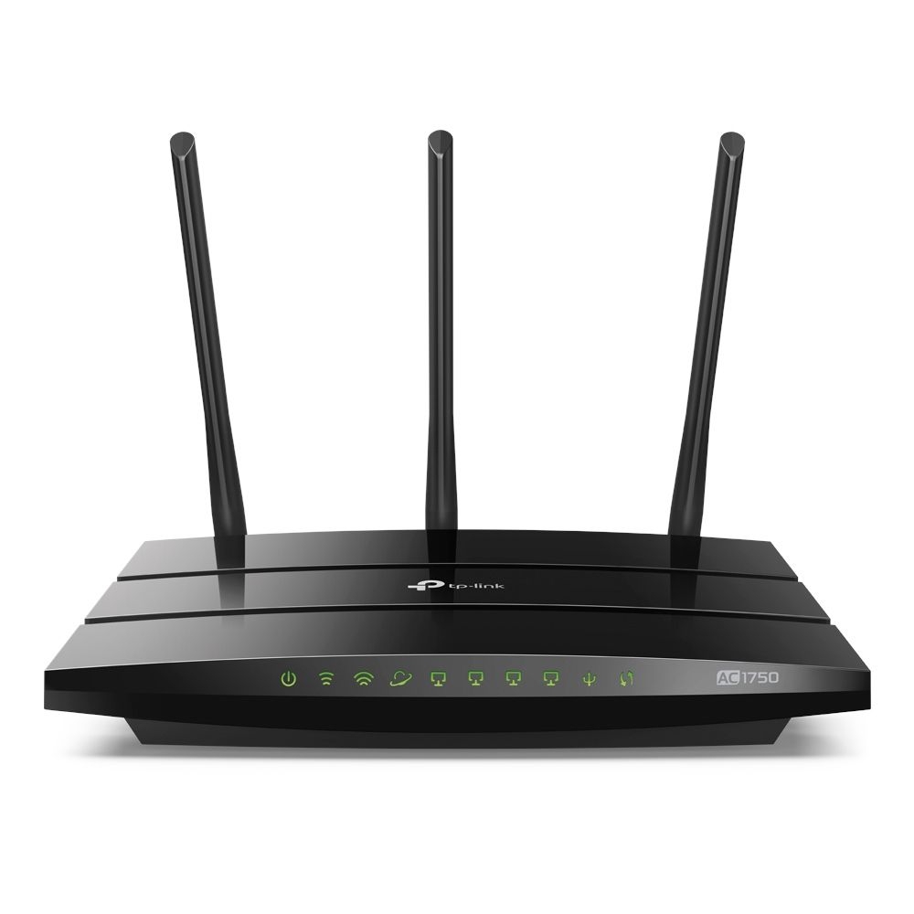 TP-LINK - AC1750 Dual-Band WiFi Router 450 Mbps 2.4GHz, 1300 Mbps 5 GHz