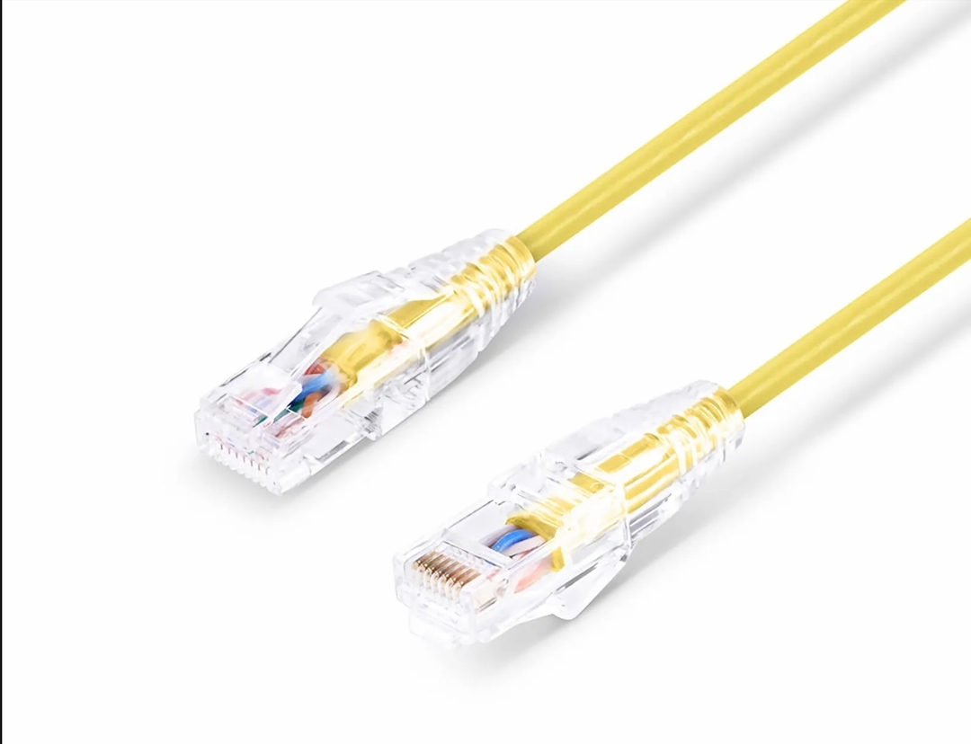 LIONBEAM - Slim Patch Cord CAT6A 0.5FT Grey 10 Pack