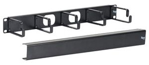 ICC - Cable Management Panel 5 Ring W/Cover 1U