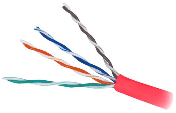 TRISTATE - Cable Cat 5e 4 PR 1000' PVC Red PB