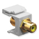 MODULE, RCA F-TYPE, YELLOW INSERT, WHITE