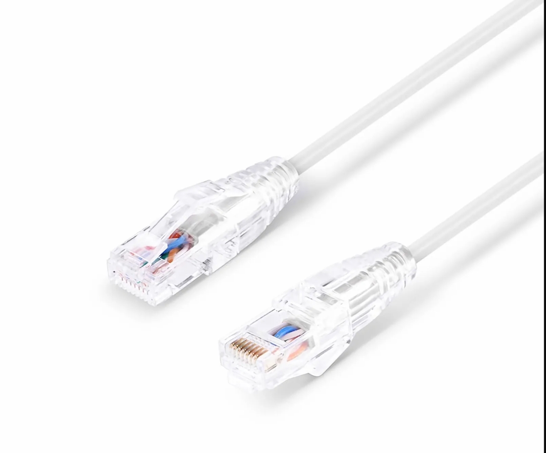 LIONBEAM - Slim Patch Cord CAT6A 2FT White 10 Pack
