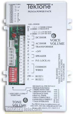 TEKTONE - Amplifier For 3 4 5 Wire Intercom System