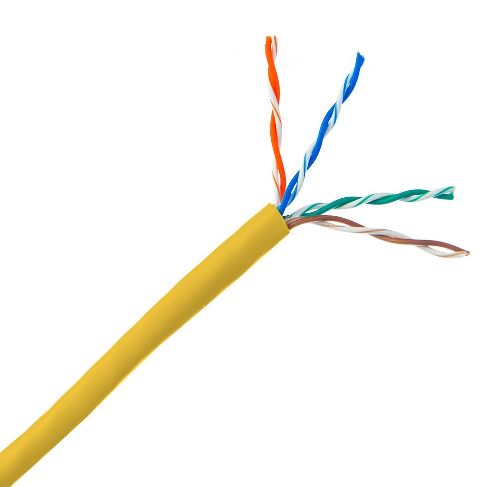 TRISTATE - Cable Cat 6 4 PR 1000' PVC Pull B Yellow