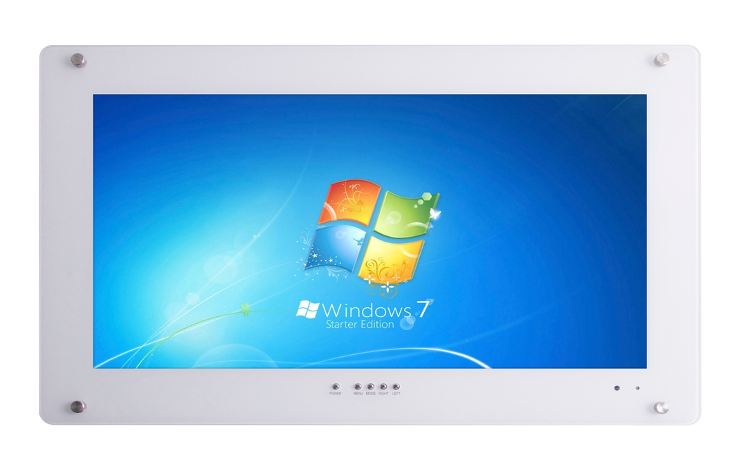 LIONBEAM - Monitor 21" LED W/Integrated Point to Point & Point To Multipoint HDMI Extender KVM Built-in Flush Mount