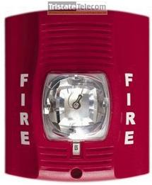 SYSTEMSENSOR - Strobe Wall Mount Red Clear Lens