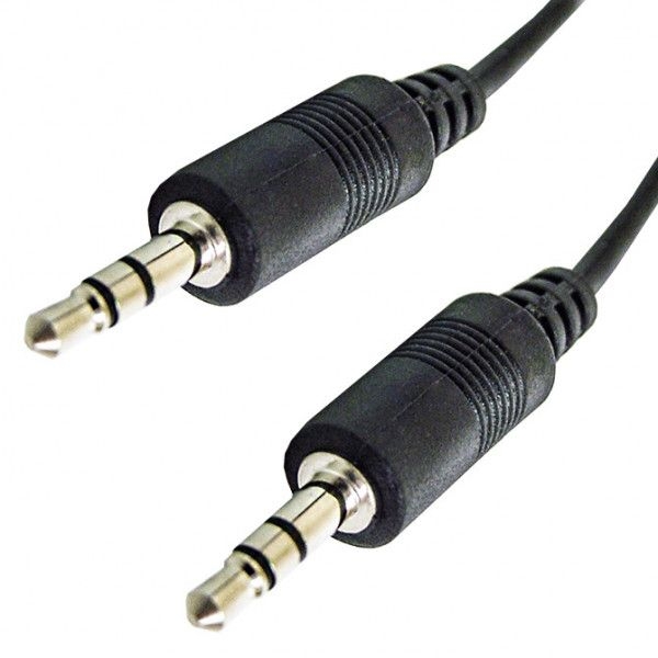 CALRAD - 3.5mm Stereo Male to 3.5mm Stereo Male Cable 6ft Shielded