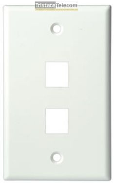 SCP - FACEPLATE, CLASSIC 2 PORT 1G WHITE 10 PK
