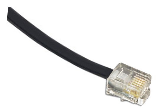 TRISTATE - Line Cord 6P4C 3' Black