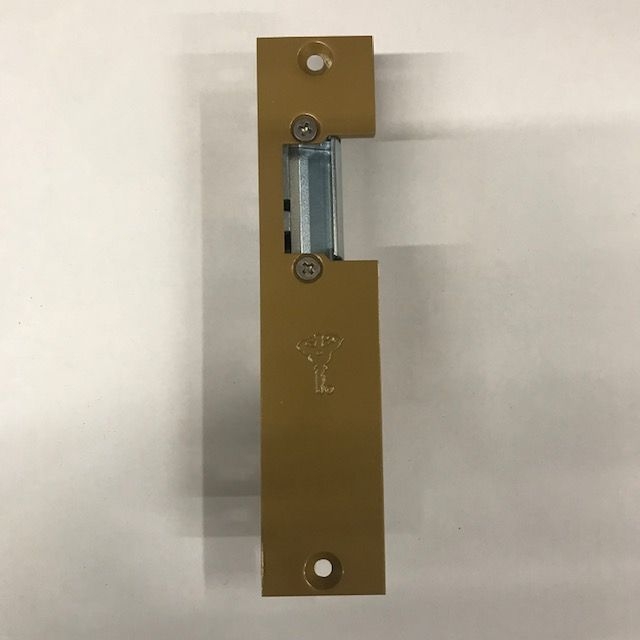 Mul-T-Lock / eFFeFF - Electric Door Release 8-16VAC Gold Wood Door Off Center (ELS-15.23-08990R11)