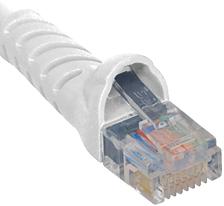 Patch Cord CAT 6 W/Molded Boot 1' White