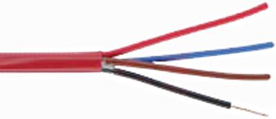 GENESIS CABLE - Cable 18/4 SOL FPLR 500' Pull Box Red