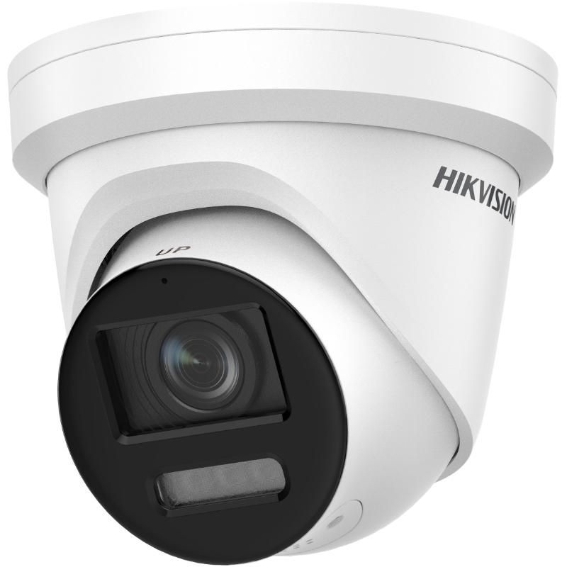 HIKVISION - Camera Turret IP ColorVu 8MP 4MM IR Strobe Light, Audible Warning,2 way Audio