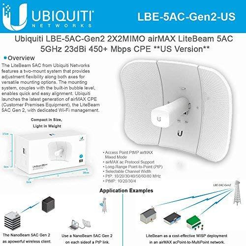 Ubiquiti - airMAX LiteBeam AC 5GHz Bridge