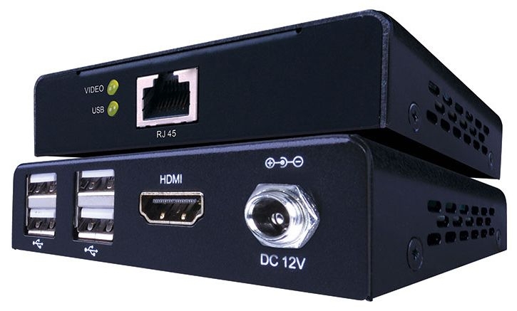 Vanco - HDMI Extender Over Cat 5/6 165FT PoE,KVM