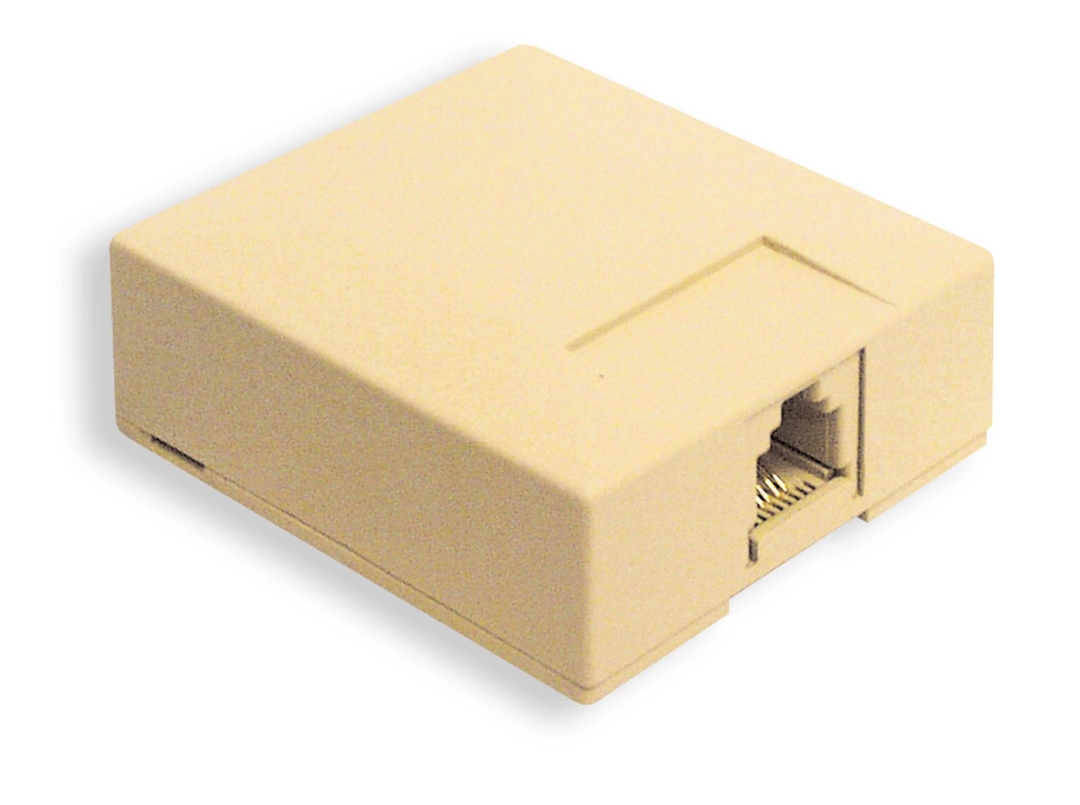 ICC - Biscuit Jack Surface Mount 6P6C White