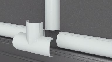 D-Line - Tee For 1.18"X0.59" White 2PK