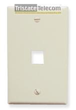 ICC - FACEPLATE, CLASSIC, 1 PORT, 1G GRAY