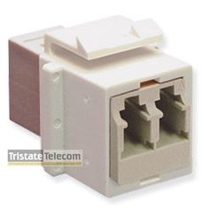 ICC - MODULE, FIBER OPTIC, LC, DUPLEX, WHITE