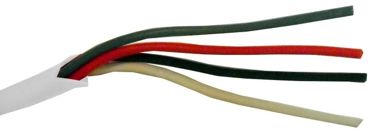 TRISTATE - Cable 18/4 SOL 500' PB White