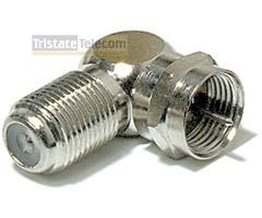 TRISTATE - Connector F L-Adapter Jack-Plug 10 Pk