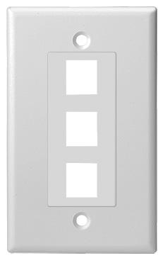 SCP - INSERT DECOREX 3-PORT W/COVER PLATE 10PK