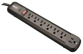 TRIPPLITE - Surge Protector 7 Outlets 4 ft. Cord 1080 Joules Black