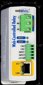 Control By Web - Web Relay POE with Digital input range of 4-26VDC