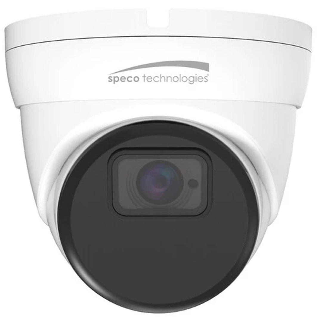 Speco - Speco IP Turret Camera 8MP 2.8MM with Advanced Analytics