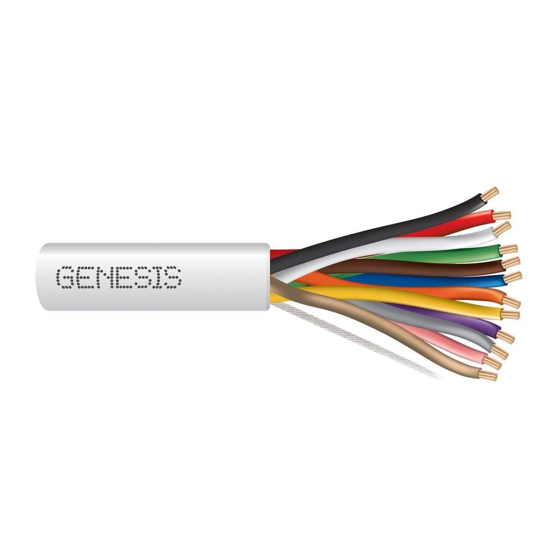 GENESIS CABLE - Cable 22/12 STR 500' PB White