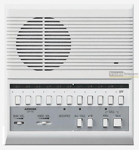 Aiphone - 10 Call Semi-Flush Mount Master W/Door Rel & Privacy