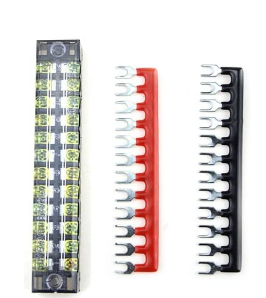 LIONBEAM - TERMINAL BLOCK 12 W/BRIDGE CLIP