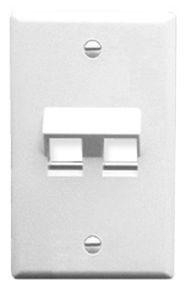 ICC - FACEPLATE 2 PORT 1 GANG ANGLED