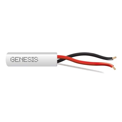 GENESIS CABLE - Cable 18/2 STR 500' PB White